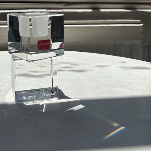Baccarat arik levy bougeoir - x,