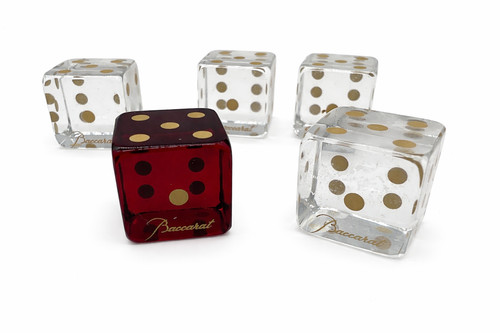 Baccarat set 5 signed - set,
