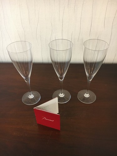 Baccarat crystal flutes - 3,