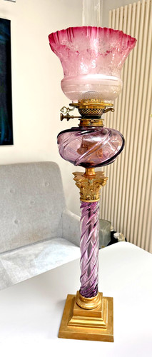 Large baccarat amethyst spiral - large,