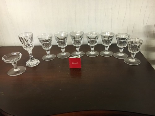 Lot cut crystal glasses - 9,