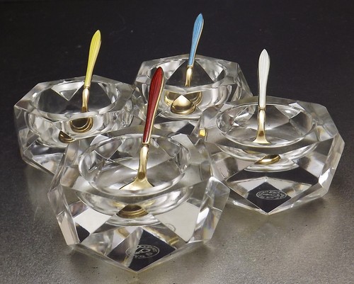 Baccarat crystal salerons - crystal,