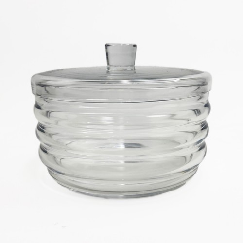 Baccarat deco lidded bowl - lidded,