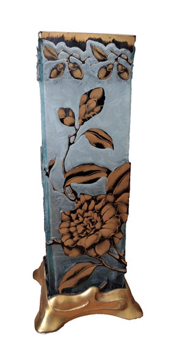 Art nouveau frosted - nouveau, vase