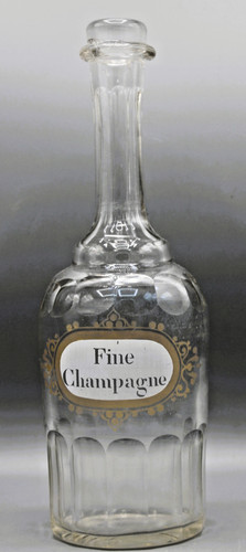 Old bottle decanter - bottle, crystal