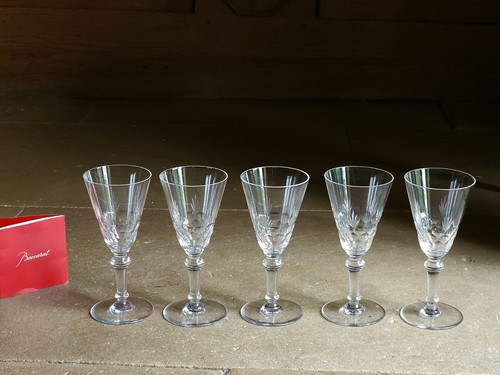 Rare baccarat lot glasses - rare, 5