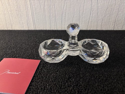 Baccarat double salt shaker - baccarat, double-salt
