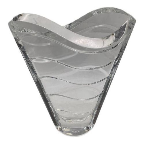 Baccarat wave vase with - vase, box