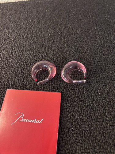 Baccarat pink crystal - crystal, hoop