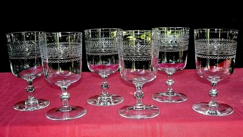 Baccarat water wine glasses - wine,