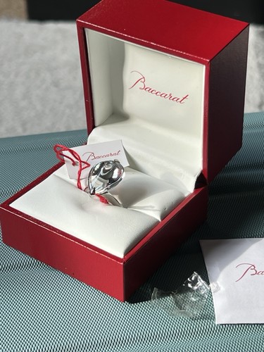 White crystal baccarat ring - baccarat,
