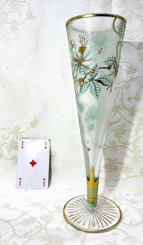 Baccarat acid etched enamelled - etched,