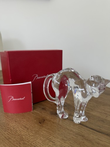 Baccarat pouncing cat - baccarat, cat’