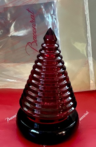 Baccarat red crystal pyramid - crystal,