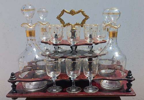 Service cellar liqueur glasses