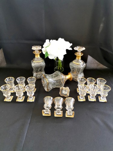 Baccarat 1860 liquor set - liquor, 3