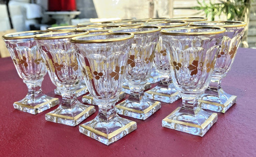 Fine gold baccarat - gold, crystal