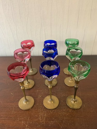 Antique crystal liquor - 9,