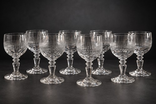 Lot baccarat crystal wine - of,