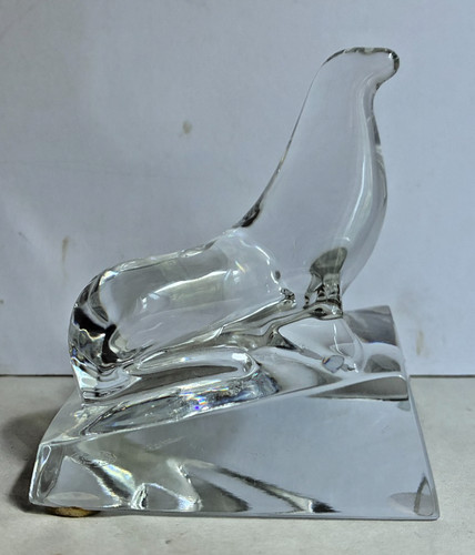 Baccarat crystal seal figure - baccarat,