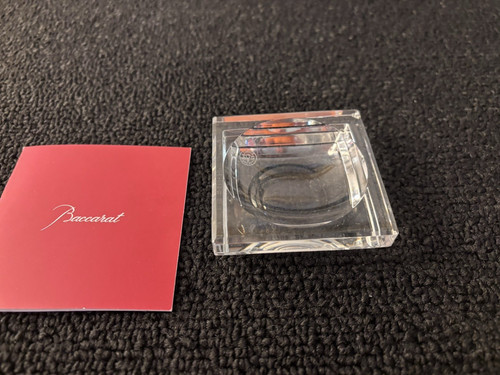 Baccarat crystal butter dish - butter,
