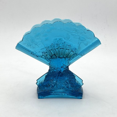 Old blue crystal - blue, vase
