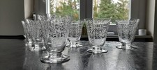 6 RED WINE GLASSES CRYSTAL